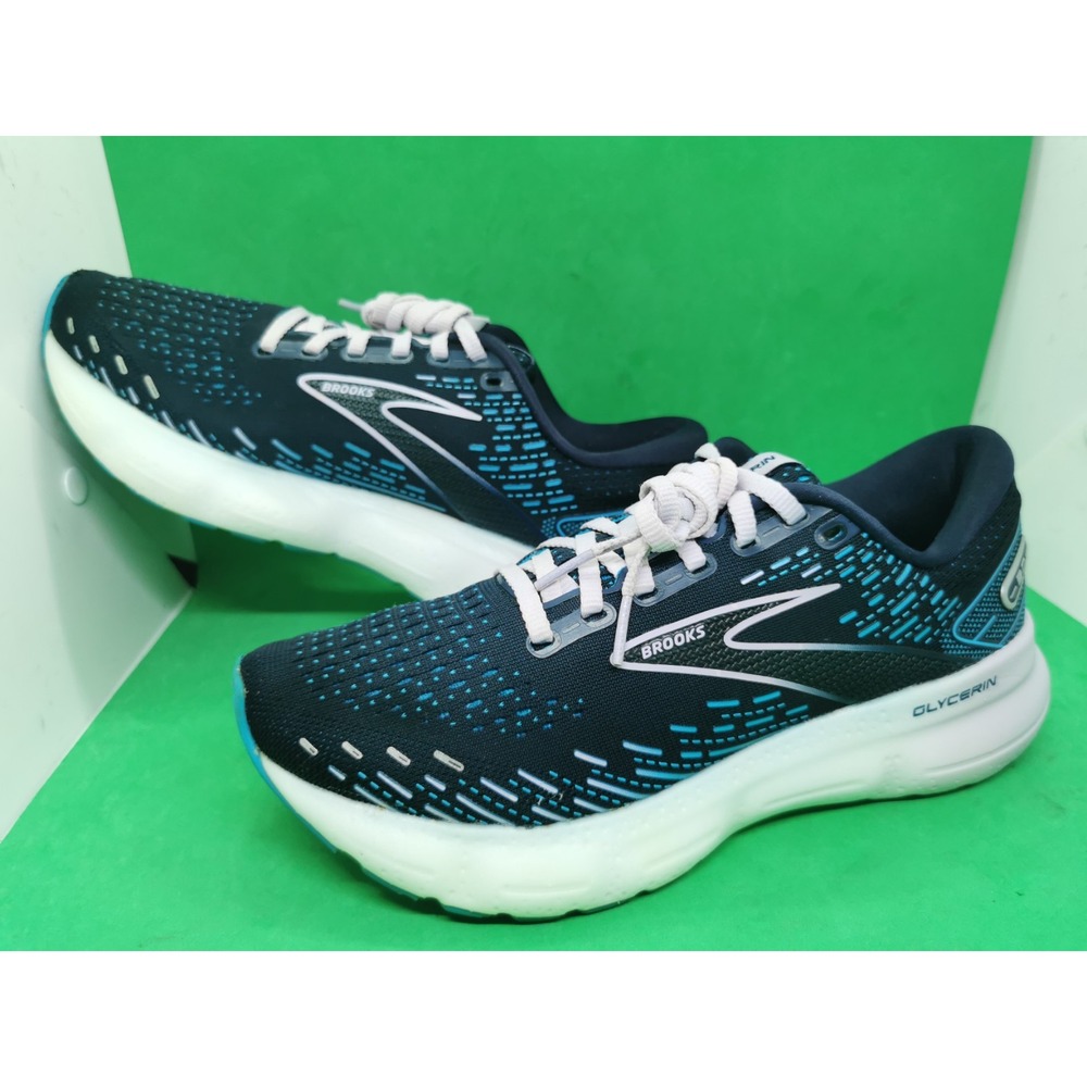 Brooks Glycerin Women's Shoes - Dark Blue and Teal - Picture 14 of 16